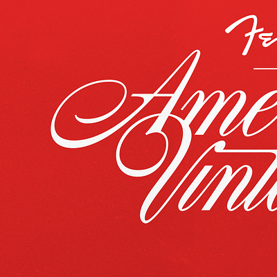 Fender American Vintage america badge branding design electric fender guitar logo type vintage