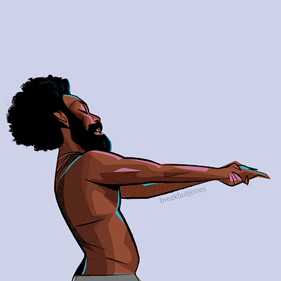 Childish Gambino caricature celebrity celebrity art likeness musician art portrait