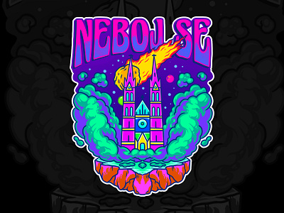 Neboj Se alien alien invasion branding cartoon design illustration introvertikal logo pop art psychedelic space trippy