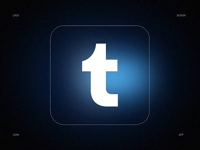 Tumblr app icon | Design Playoff animation design gradient graphic icon logo logotype modern motion playoff tumbler web