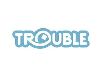 Trouble Game Logo Design by Bill Concannon branding classic board game logo design game logo graphic design logo logo design