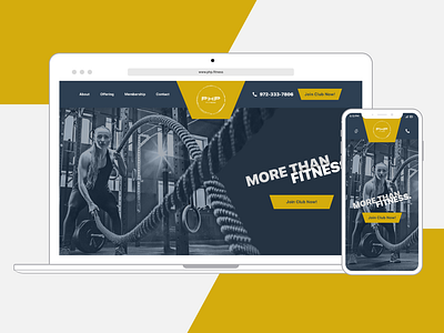 PHP Fitness Landing page Design - Dallas, TX branding design fitness landing page gym landing page typography uiux