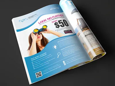 Allied Professionals Association print ad ad beauty branding design full page graphic design health print ad