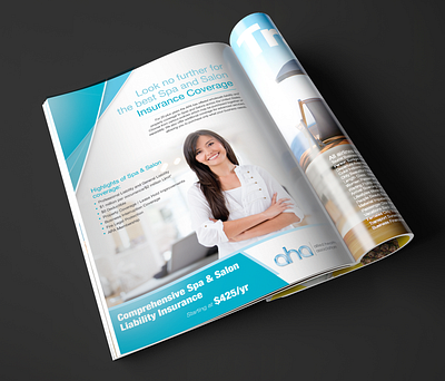 Allied Health Association print ad ad branding design full page graphic design