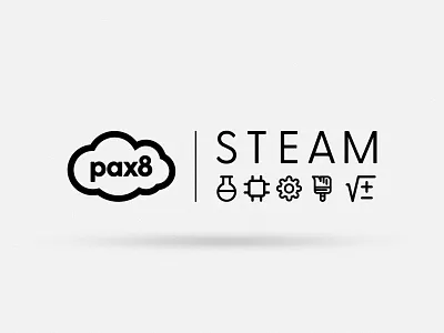 Pax8 | S.T.E.A.M. Logo Design children design education kids logo school technology