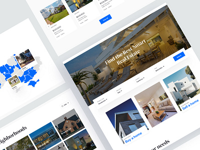 Dettmer - Real Estate Website Design app design clean design real estate ui ui designn website design