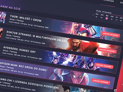 Cinema Webpage Idea app branding design graphic design ui ux