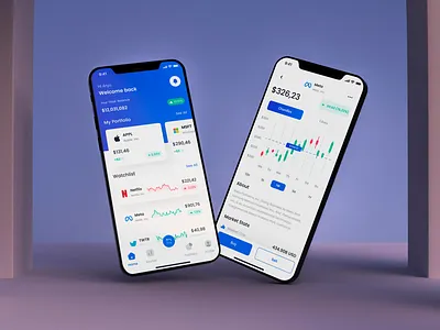 StockZone - Stock Market App app assist broker budget clean design finance investment investor mobile mobile design stock stock trading trading ui