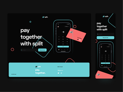 Split - Early access page app beta design early accesss finance finance app illustration landing page minimal responsive ui ui design ux web design website