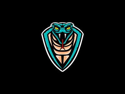 Cobra shield logo branding graphic design logo