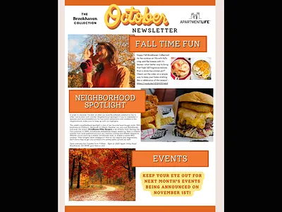 Monthly Newsletter Template graphic design marketing newsletter template