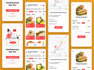 Food ordering app design apps food food ordering home delivery mobile app online delivery order ui ux