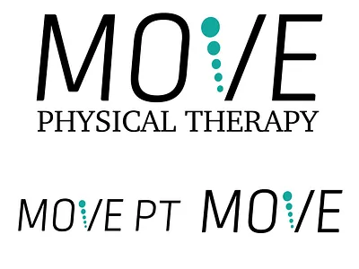 MOVE Physical Therapy logo system brand branding design graphic design logo logo mark vector