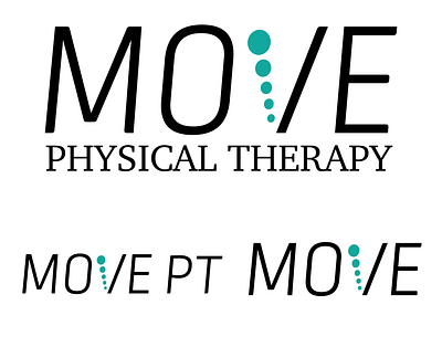 MOVE Physical Therapy logo system brand branding design graphic design logo logo mark vector