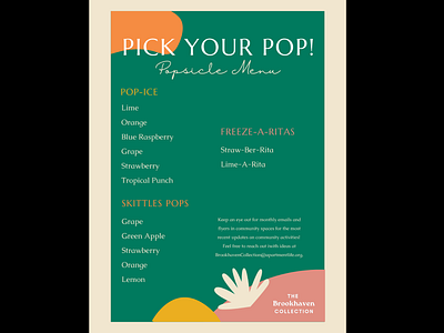 Popsicle Menu Template graphic design marketing menu template