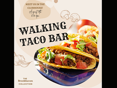 Walking Taco Bar Instagram Graphic event flyer graphic design instagram marketing social media template