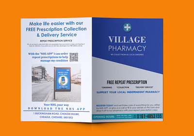 Bifold Medical Flyer ad advertising banner creative design flyer graphic design illustration medical pharmacy