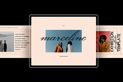 Marceline Presentation Layout brand branding design editorial graphic design layout minimalist powerpoint presentation service slide ui