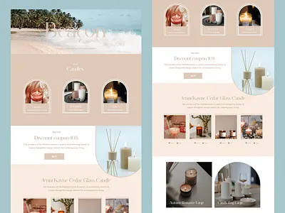 Beacon. Branding & Packaging Design for Fall Candles 3d animation branding candle design dribbble best shot fall candle figma graphic design logo motion graphics scented ui ux