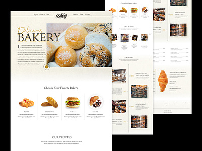 Bakery Shop Web Design 3d bakery bakery shop bitmatestudio branding bread bread food breakfast food coffee design food landing page landing page design minimal online shop shop ui ux web design website