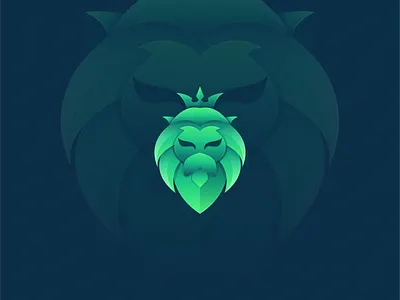 Lion branding color design graphic design icon illustration lineart lion logo ui vector