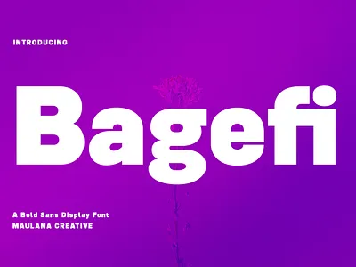 Bagefi Sans Serif Display Font fashion font fonts lettering magazine maulanacreative modern poster sans written