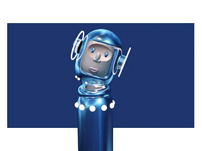 Interesting robot 3D 3d c4d