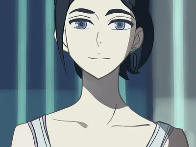 Suzue Kambe from Fugou Keiji Balance: Unlimited anime app design fanart fugou keiji balance: unlimited illustration kambe daisuke krita raster art suzue kambe