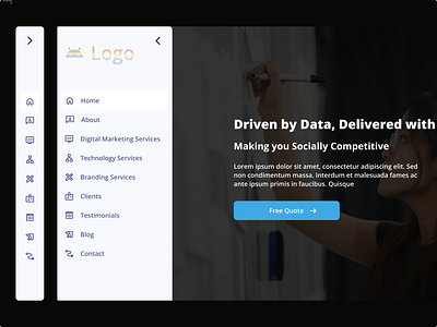 IT Service Dashboard branding dashboard design it serivce logo typography ui web design website