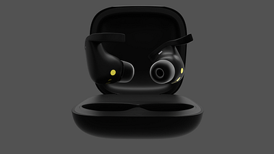 earbud CGI 3d rendering 3d design 3d modeling 3d render 3d rendering cgi product ads graphic design product design visualization