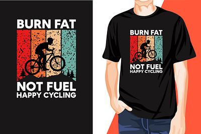 Awesome Eye-Catchy Cycling T-Shirt Design t shirt logo