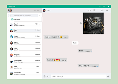 Direct Message Day 13 dailyui day13 direct message direct message day 13 ui ui design whatsapp whatsapp direct