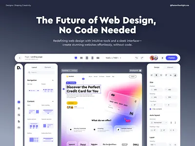 Designo® – App Design for No-Code Prototyping Tool app design interface design landing page no code tool uiux web constructor web design website design