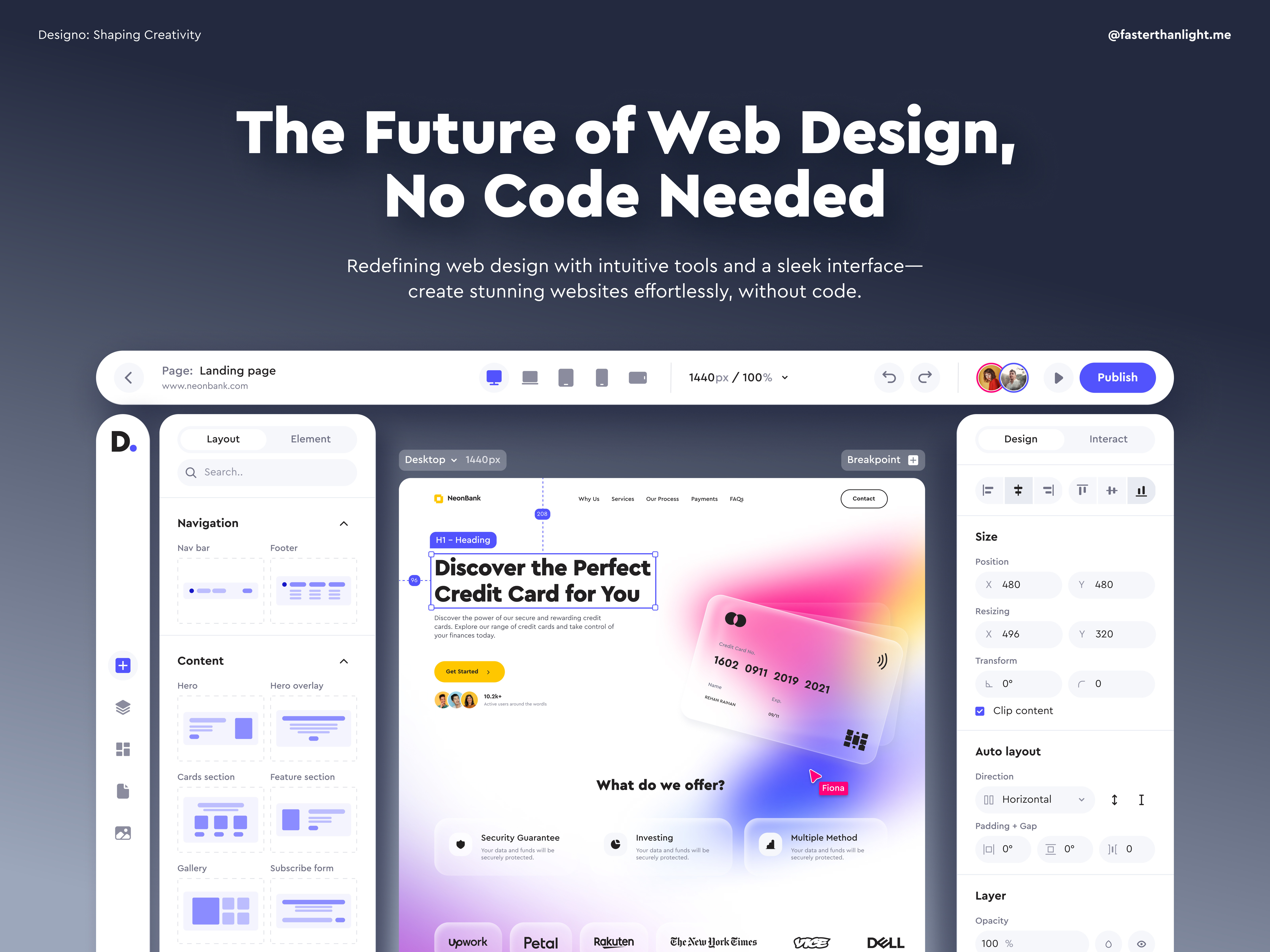 Example of Fintech App Design 