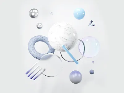 Abstract Composition 3d 3d form 3d shape abstract blender blender cycles branding creative design graphic design illustration logo motion graphics personal project render ui