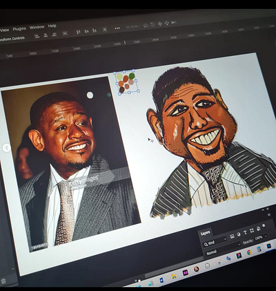 Caricature - Forest Whitaker app branding design digital art graphic design illustration logo typography ui ux vector