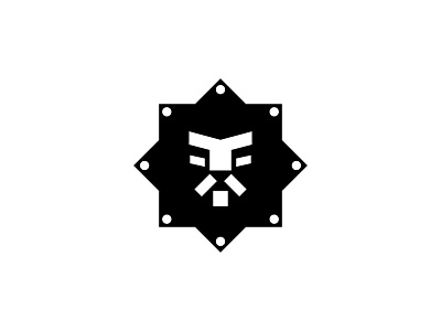 Lion polygon logo branding graphic design logo
