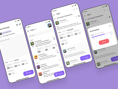 Daily UI 086 — Progress Bar app chat dailyui dailyui086 dailyux design download figma message mobile ui ux uxui