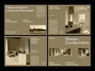 Country Home – Project Overview art direction layout minimal typography ux web