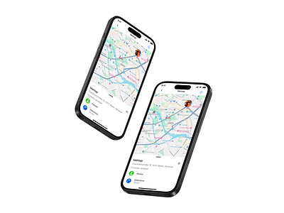 Location Tracker app design ui uix101 ux uxui