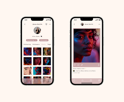 User Profile / Make-Up Artist/ Daily UI #006 app branding daily ui design figma illustration illustratot profile page ui ux uxux