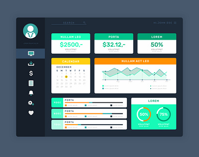 Modern CMS Dashboard UI – A Bold & Intuitive Admin Panel branding cms design template ui