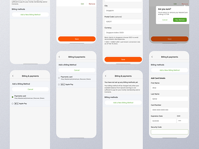 Billing Mobile App Ui app billing billing app billing dashboard billing design billing details billing experience billing interface billing mobile billing option billing page billing screen billing setting billing ui billing view billing widget design mobile screen ui