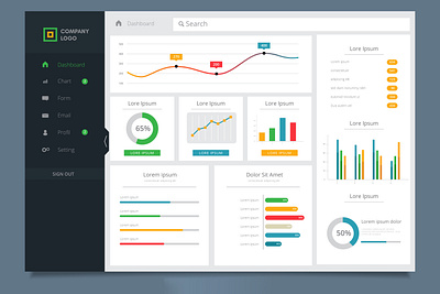 Minimal & Modern CMS Dashboard UI – Data-Driven Admin Panel branding cms design template