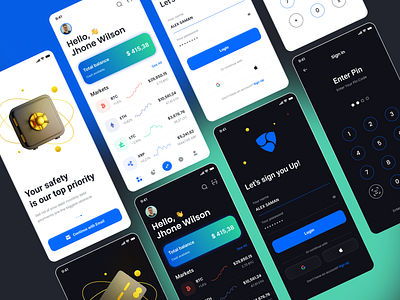 My Crypto Money App app cryptoapp figma mobileapp moneyapp ui uiux ux
