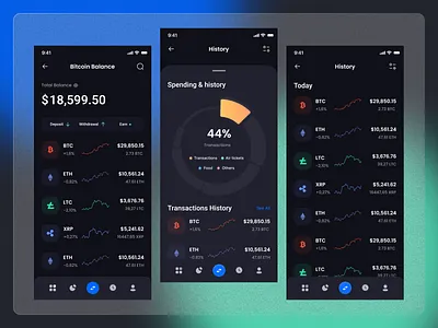 My Crypto Money App app cryptoapp figma mobileapp moneyapp ui uiux ux