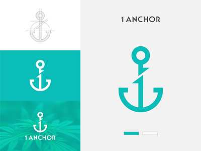 1 + anchor logo design branding graphic design logo