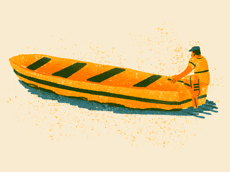 Boat sailing 2d 2d animation animation colors digital illustration frame by frame illustration ngo ong procreate