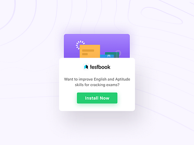 App install popup app app design design download edtech exam app il illustration install app logo popup testbook ui design ux vector