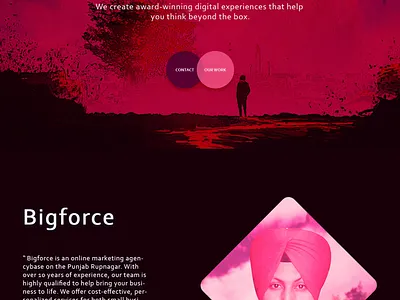 Bigforce Digital Marketing Agency agency website design branding design graphic design illustration logo modern website design typography ui web design